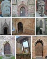 Kacheln mit verschiedenen Denkmalen aus Sachsen und Sachsen-Anhalt (Fotos: IDK)