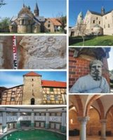 Kacheln mit verschiedenen Denkmalen aus Sachsen und Sachsen-Anhalt (Fotos: IDK)